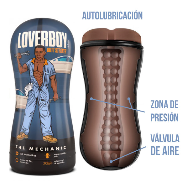 Masturbador Autolubricante Loverboy - masturbador de fantasias - juguetes sexuales - tienda erotica - sexshop - dominame.cl