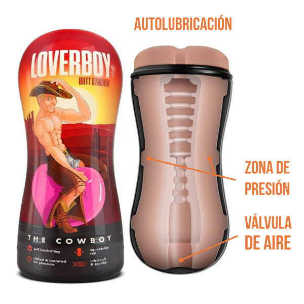 Masturbador Autolubricante Loverboy - masturbador de fantasias - juguetes sexuales - tienda erotica - sexshop - dominame.cl