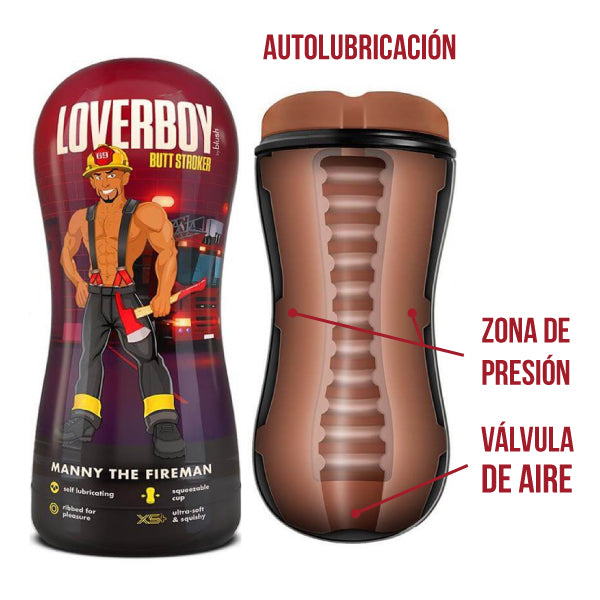 Masturbador Autolubricante Loverboy - masturbador de fantasias - juguetes sexuales - tienda erotica - sexshop - dominame.cl