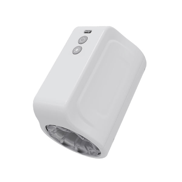 Masturbador automático cuplove - movimiento - rotación - recargable - USB - TPE - textura - suave - doble - orificio - entrada - salida - masculino - sexshop - regalo - placer- transparente