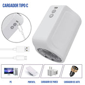 Masturbador automático cuplove - movimiento - rotación - recargable - USB - TPE - textura - suave - doble - orificio - entrada - salida - masculino - sexshop - regalo - placer- transparente