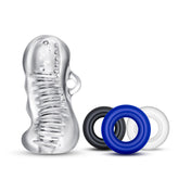 Masturbador y Cockring Quickie Kit Jerk Off - masturbador masculino - anillo para pene- juguetes sexuales - kit de juguetes - sex shop chile