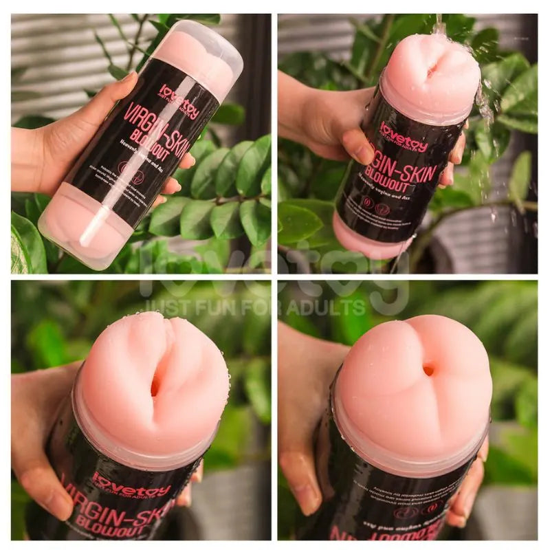 Masturbador - Realista - virgin skin - realista - masturbador doble - lovetoy -Sexshop - dominame - LV250017