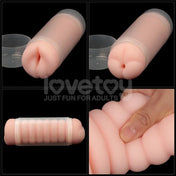 Masturbador - Realista - virgin skin - realista - masturbador doble - lovetoy -Sexshop - dominame - LV250017