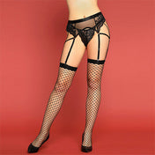 Medias Malla y Portaligas - JSY - portaligas - liguero - lenceria femenina - ropa intima sensual mujer
