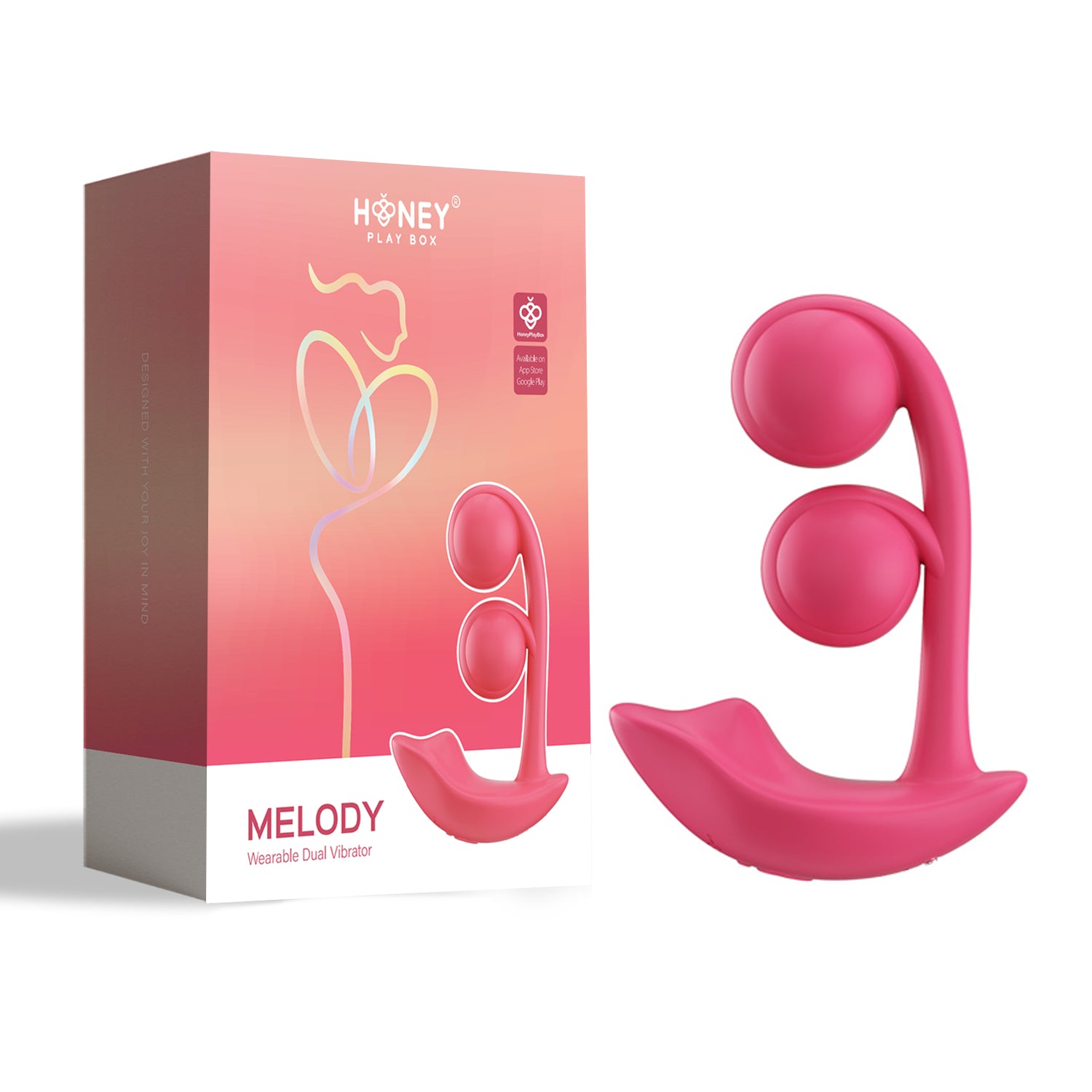 Melody Vibrador Dual - Vibrador con control - vibrador de mujer - vibrador app - juguetes sexuales