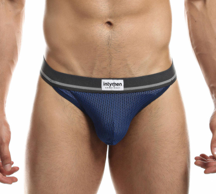 Mesh Jock String - Navy - suspensorio - tanga de hombre - lenceria masculina - ropa interior hombre - calzoncillo