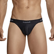 Mesh Thong - Negro - tanga hombre - calzoncillo - lenceria para hombre - ropa interior masculina