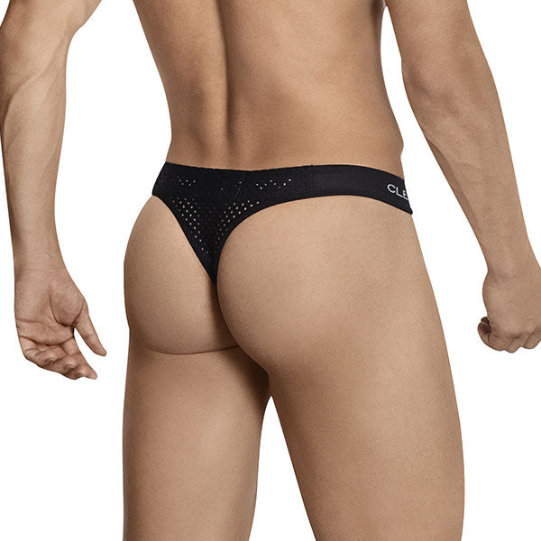 Mesh Thong - Negro - tanga hombre - calzoncillo - lenceria para hombre - ropa interior masculina