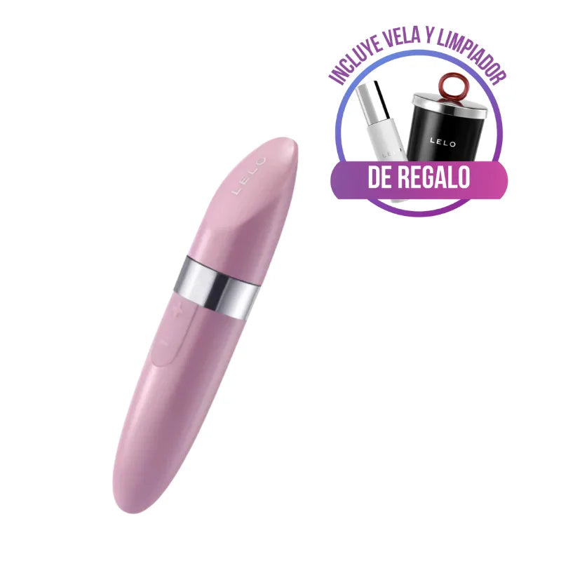 Mia 2 - bala con vibracion sonica - LELO - jueguete vibrante - labial vibrador - vibrador con forma de labial - recargable - usb - patrones de vibracion - estimulación clitorial - rosado - LELO - MIA - sexshop - dominame 