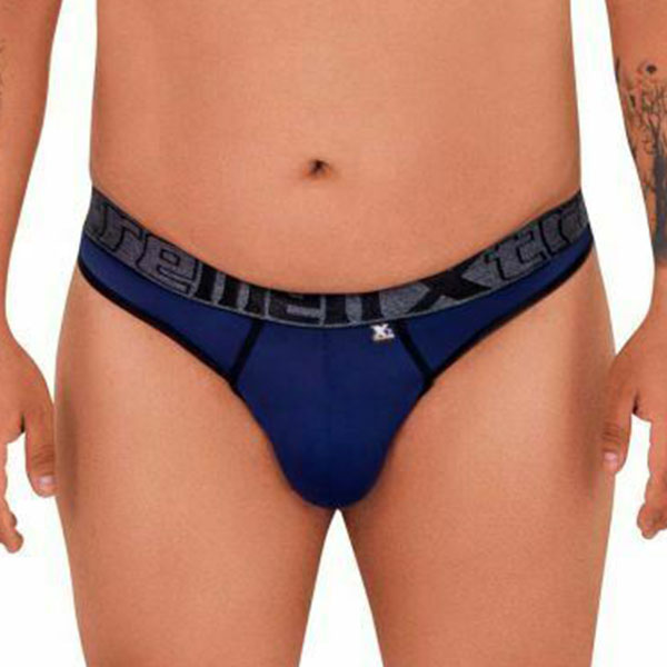Microfiber Thongs Dark Blue Plus - tanga hombre - ropa interior masculina - calzoncillo