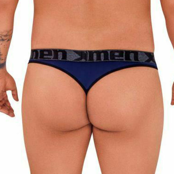Microfiber Thongs Dark Blue Plus - tanga hombre - ropa interior masculina - calzoncillo