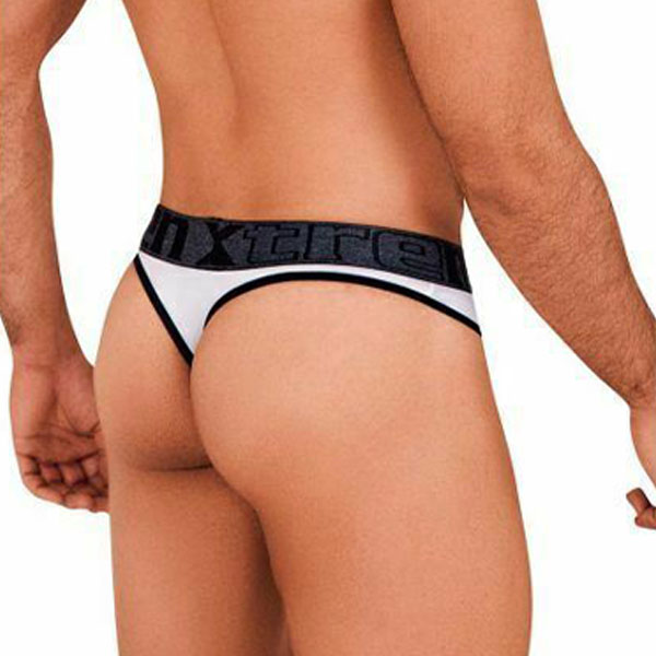 Microfiber Thongs White - tanga - calzoncillo - ropa interior hombre - lenceria masculina