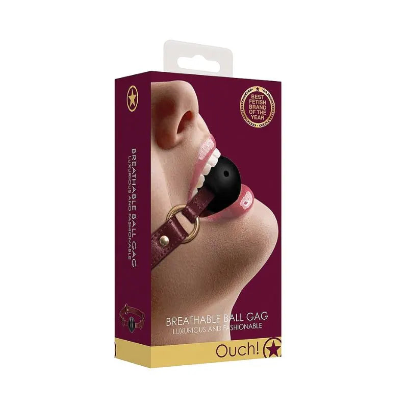 Mordaza Halo Burgundy de Ouch! - Ball Gag - Bondage - Sexshop Dominame.cl - OU586BUR
