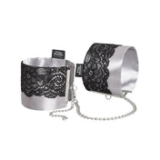 Muñequeras de saten y encaje - 50 sombras de grey - bdsm - bondage - juguetes eroticos - juguetes sexuales - amarras bdsm - juguetes de restriccion - sexshop chile - envios a todo chile
