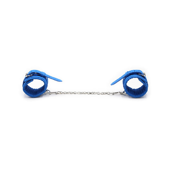 Muñequeras Sumisión Azul - Sexshop - Fantasía - Juegos - Disfraz - Sexy - Erótico - Placer