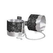 Muñequeras de saten y encaje - 50 sombras de grey - bdsm - bondage - juguetes eroticos - juguetes sexuales - amarras bdsm - juguetes de restriccion - sexshop chile - envios a todo chile