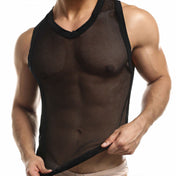 Muscle Mesh Tank - Black - musculosa - polera de malla - sin mangas 