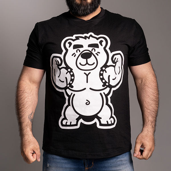POLERA FLEXING BEAR - polera manga corta - camiseta manga corta