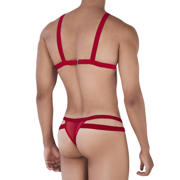 Personality Harness Thongs Red - tanga masculina - tanga y arnes de hombre - arness de pecho hombre - Harness masculino - conjunto lenceria hombre