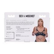 pezoneras BRAT - presión ajustable - cadena metalica - decoración sensual - accesorio erotico - aspecto lujurioso - pezones - bdsm - estimulación - sexshop - dominame - santiago - chile