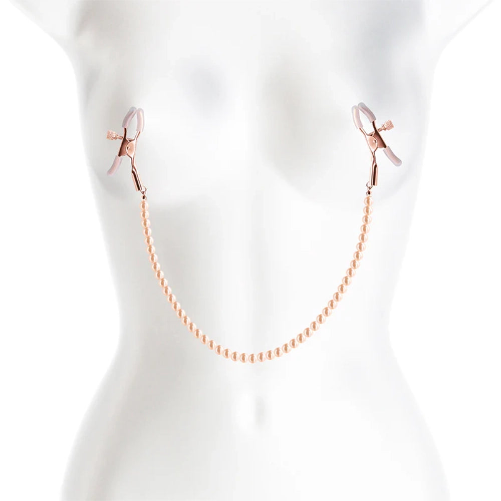 pinzas para pezones - bound - nsnovelties - bdsm - iniciando en la sumisión - placer de pezones - juego erotico - fetiche - juego de presion - perlas para pezones - pinzas de silicona - presion regulable - nipple clamps - sexshop dominame 