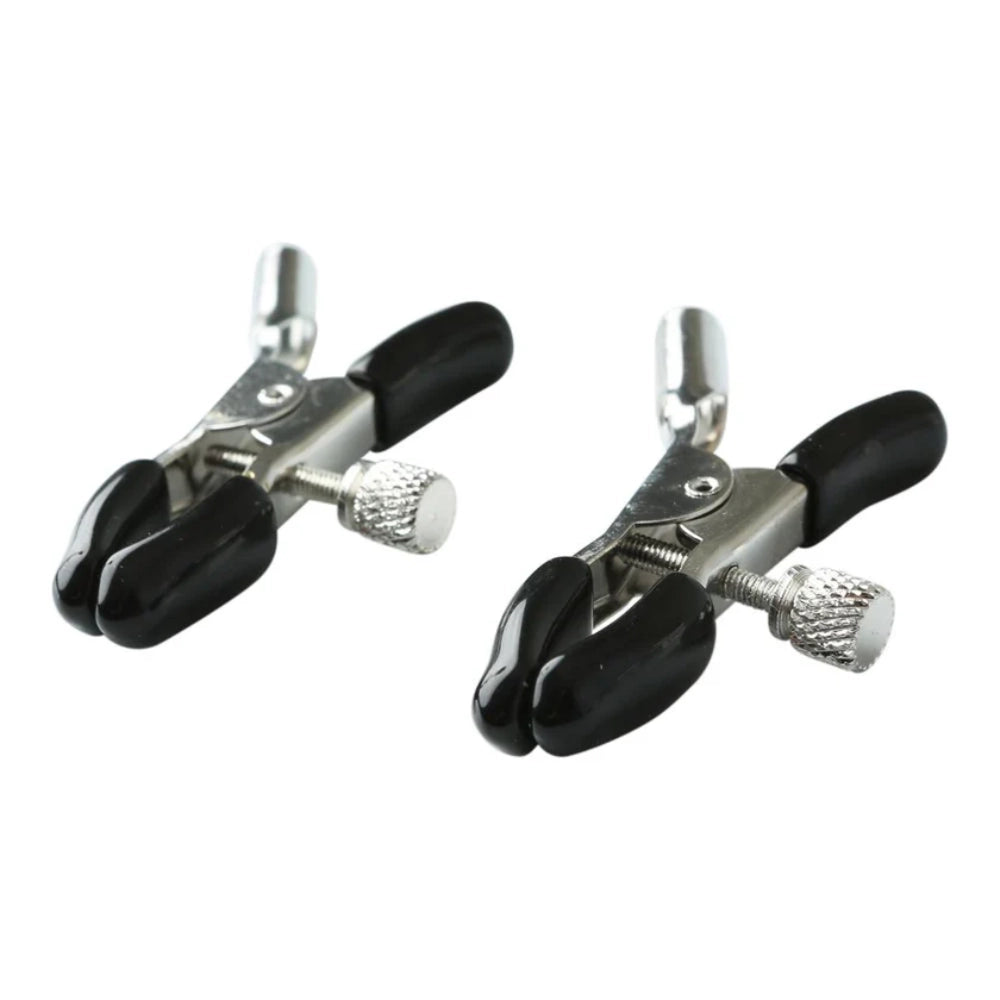 pinzas para pezones - bdsm - abrazadera de pezones - pinzas metalicas - gancho de pezones - estimulacion brusca - pezoneras con regulador - regulador de presion - pinzas metalicas para pezones - sport sheets - dominame - sexshop dominame 
