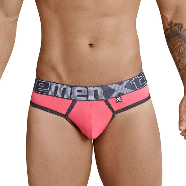 Piping Thongs Color Coral - Lenceria masculina - tanga hombre - calzoncillo - ropa interior hombre