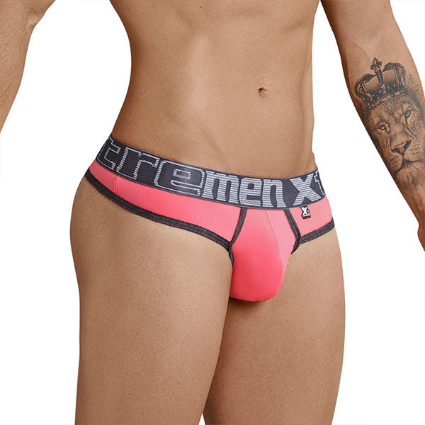 Piping Thongs Color Coral - Lenceria masculina - tanga hombre - calzoncillo - ropa interior hombre