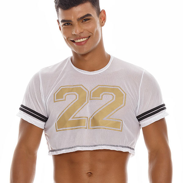 Pistons Crop Top White - Indumentaria de Fiestas - Accesorios - Sexshop