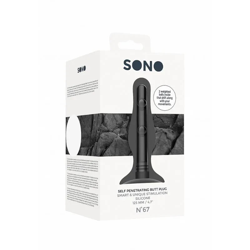Plug anal - autopenetracion - anal - dilatador - sono - SON067BLK - sexshop - dominame.cl - 