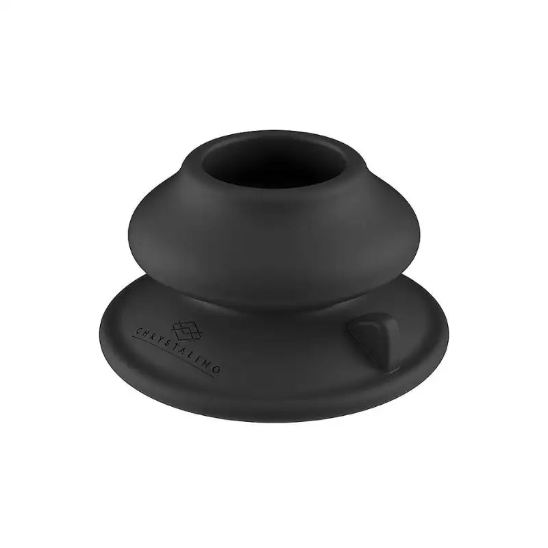 Plug Anal de Vidrio Vibrante Stretchy  de Ouch - Dilatador anal vibrante de vidrio - Sexshop Dominame.cl - CHR036BLK