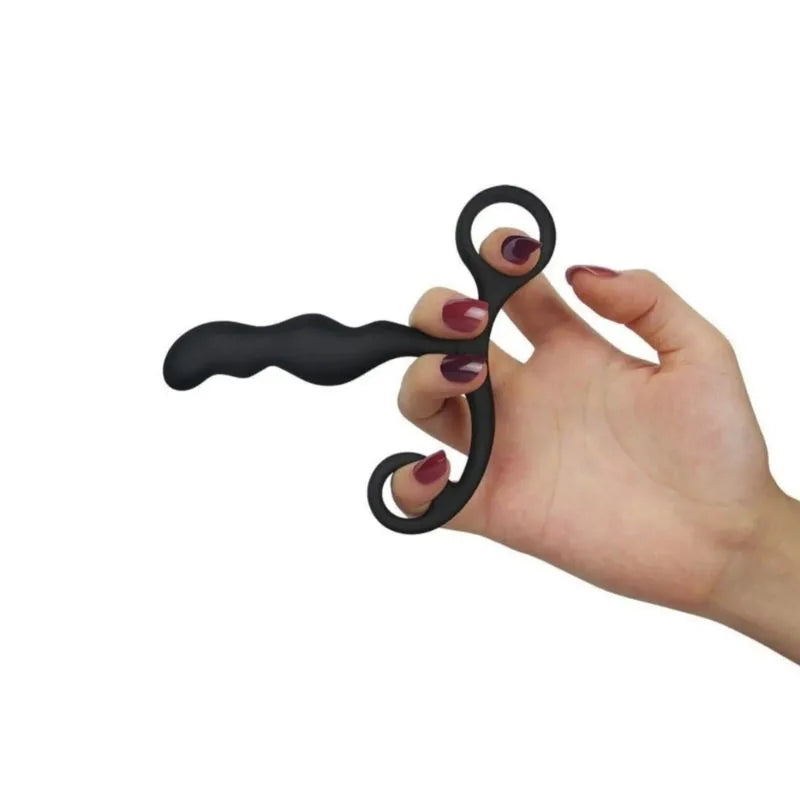 Plug - Prostatico - Silicona - Lovetoy -Estimulador - deprostata - LV2613BK -Sexshop - dominame