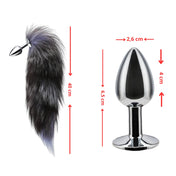 Plug anal cola de zorro - plug anal - dominame - Sexshop online y Tiendas Eróticas en Chile