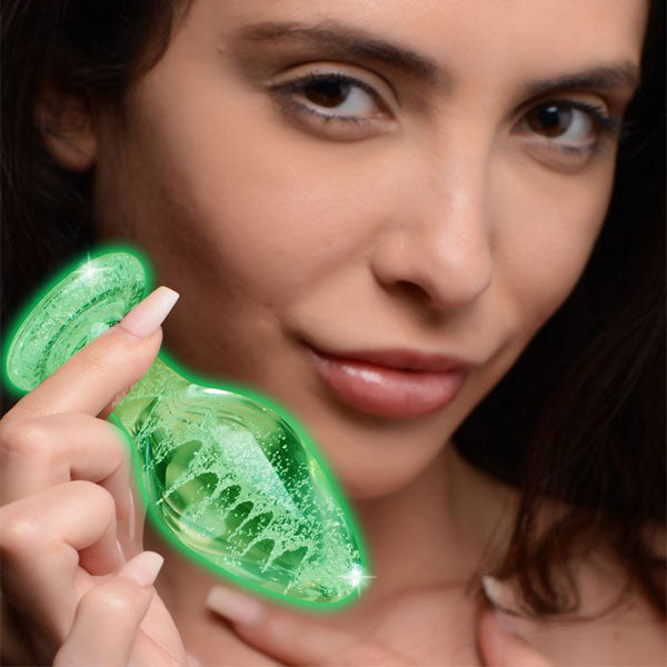 Plug Anal De Vidrio Fluorescente - Dilatacion anal - tapon anal - envios discretos