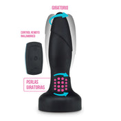 Plug Anal Drive Black Adventures (Con control remoto) - dilatador anal - juguete sexual - vibrador anal - tiendas eroticas - envios discretos