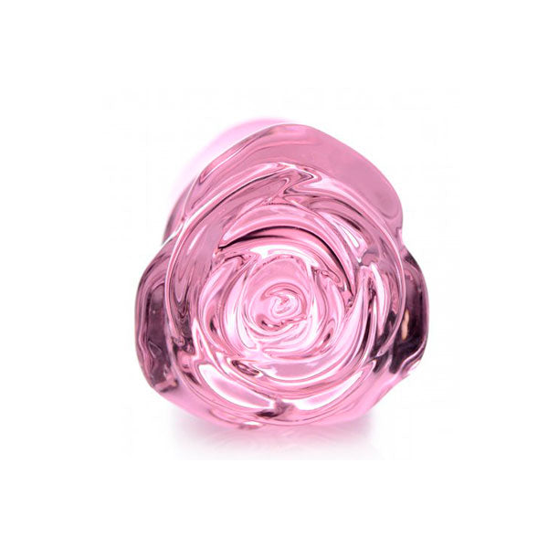 Plug Anal de Cristal Rosa Large - Sexo anal - estimulación anal - envios discretos sexshop