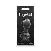 Plug Crystal Black Gem - plug anal - plug de vidrio - dilatador anal - juguetes anales - gema anal - sex shop - envio a todo chile