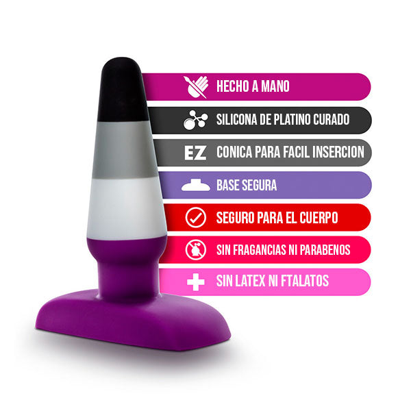 Plug pride p7 - Plug dilatador anal multicolor  Dominame