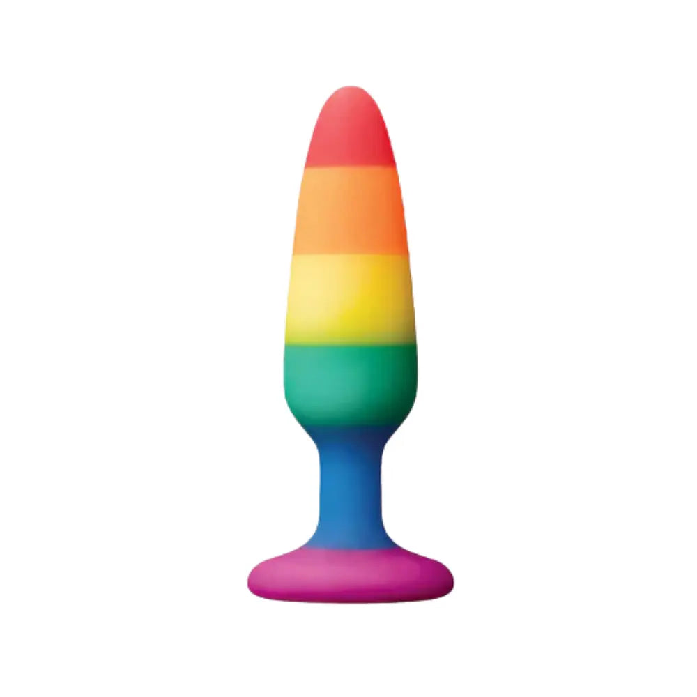 Plug anal - bandera pride - lgbt - arcoíris - anal - dilatador - tapón anal - ventosa - penetración anal - plug pride - orgullo - colorido - dominame - plug pequeño - sexshop