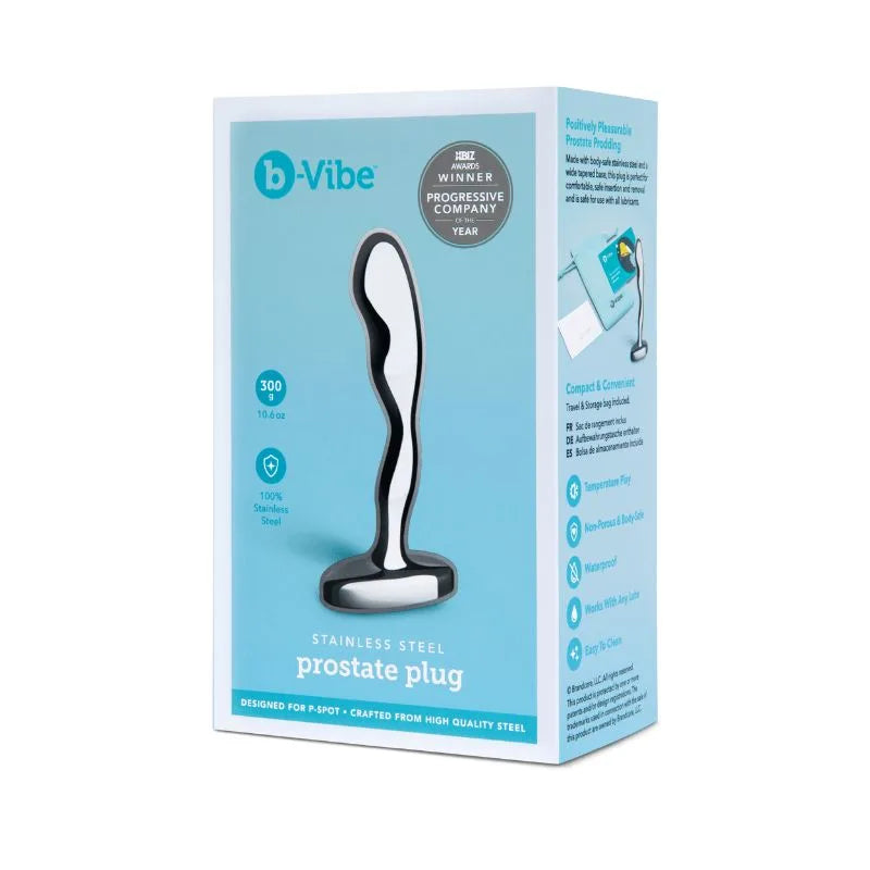 Plug - Prostata - acero - acceroinoxidable - bvibe - BV053- sexshop - dominame