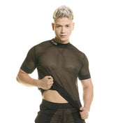Polera Mallas Destructive Black - Polera transparente - camiseta erotica hombre