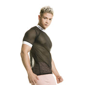 Polera Mallas Destructive Black/white - Polera transparente - camiseta erotica hombre