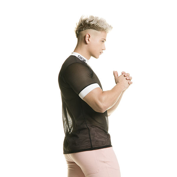 Polera Mallas Destructive Black/white - Polera transparente - camiseta erotica hombre