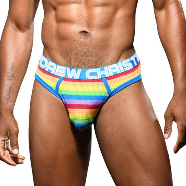 Pride Mesh Frame Jockstrap de Andrew Christian - Ropa Interior Masculina en Dominame.cl