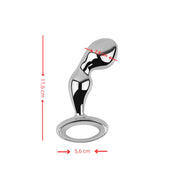 Prostatico Metalico Psique - dominame - plug anal - plug juguete sexual - dilatador anal - plug sex - Sex shop Dominame.cl