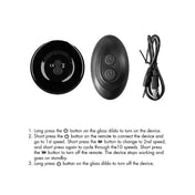 Prostatico de Vidrio Vibrante Prickly de Ouch - Vibrador de prostata de vidrio - Sexshop Dominame.cl - CHR040BLK
