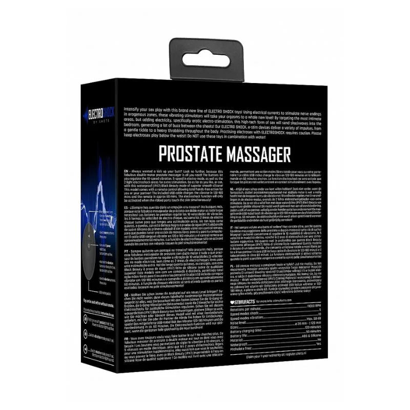 Prostatico electroshock de Ouch! - Estimulador prostata - punto p - Sexshop Dominame.cl - ELC019BLK