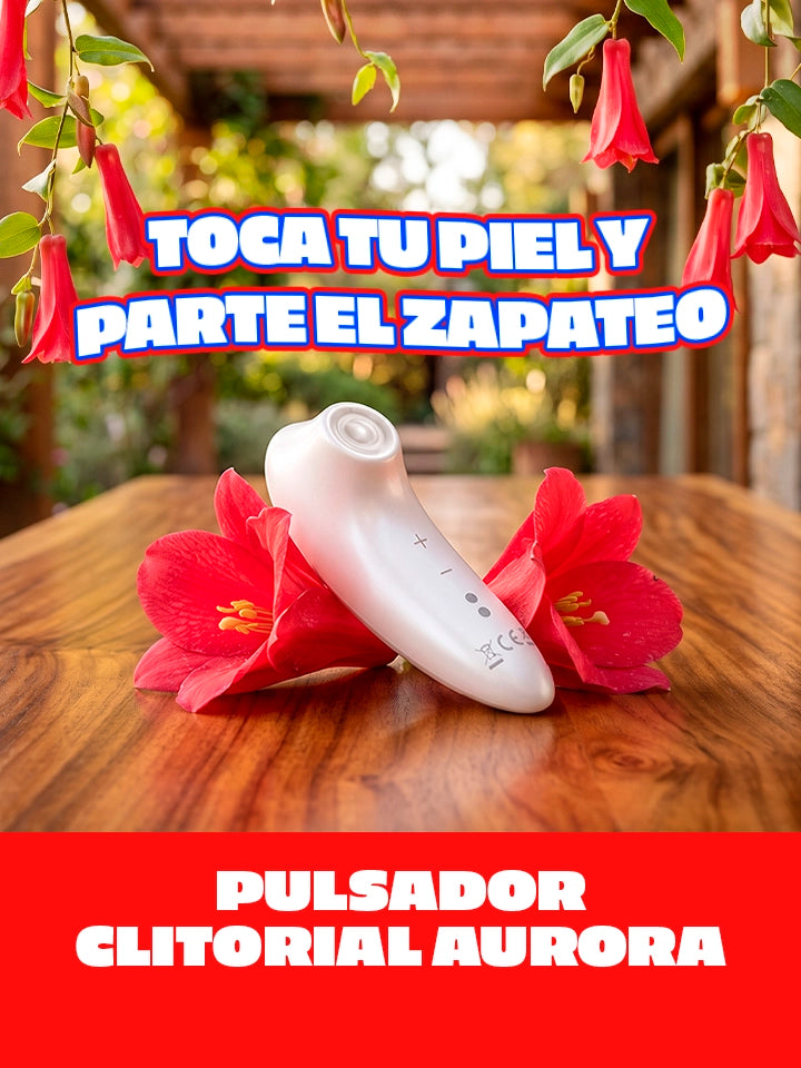Pulsador clitorial Aurora con tecnología de sensor al contacto Compra el estimulador de clítoris por ondas de aire en Chile con silicona suave varios niveles de intensidad y envío 100% discreto a todo el país