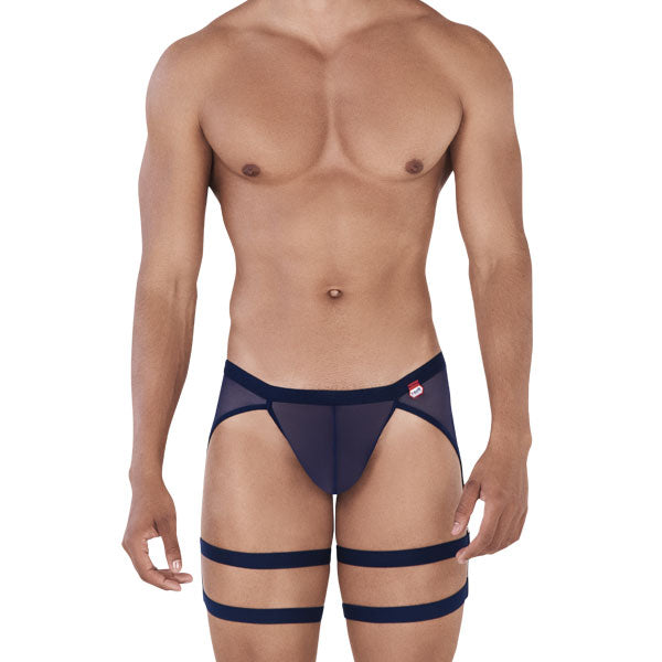 Rebel Garter Thongs Dark Blue - tanga - portaligas hombre - lenceria masculina -Ropa interior erotica de hombre